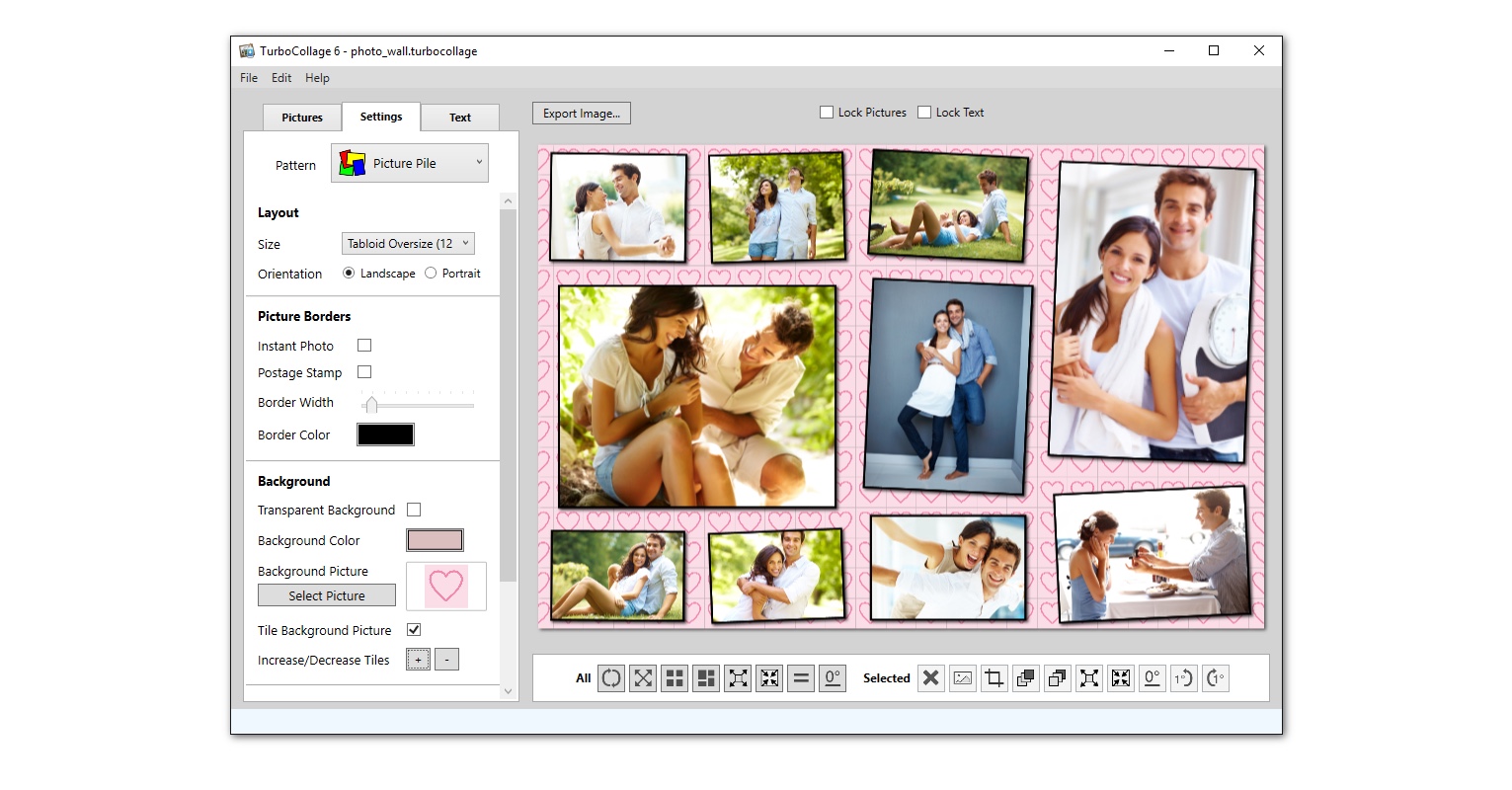 creating a collage with turbocollage for pc
